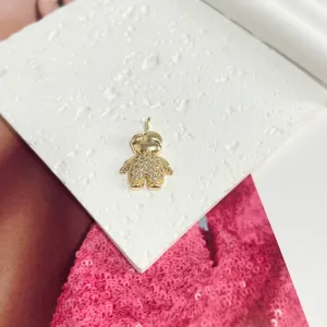 PINGENTE FILHO MENINO CRAVEJADO CRISTAL