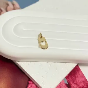 PINGENTE PLACA CORAÇÃO VAZADO