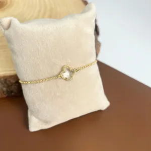 PULSEIRA MINI TREVO CRISTAL