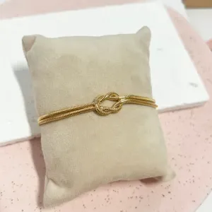 PULSEIRA RABO DE RATO DUPLA COM NÓ