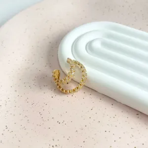 PIERCING DUPLO SETAS COM MICRO ZIRCONIAS