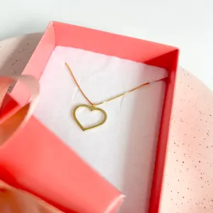 COLAR CORAÇÃO VAZADO 40CM