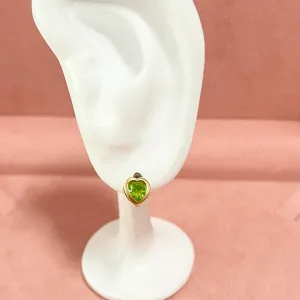 BRINCO CORAÇÃO STRASS VERDE