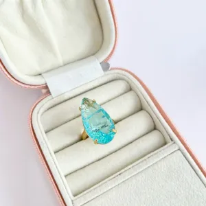 ANEL PEDRA MAXI FUSION AZUL