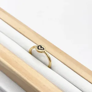 ANEL PLAQUINHA CORAÇÃO