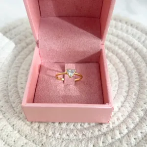 ANEL SOLITÁRIO PEDRA TRIÂNGULO