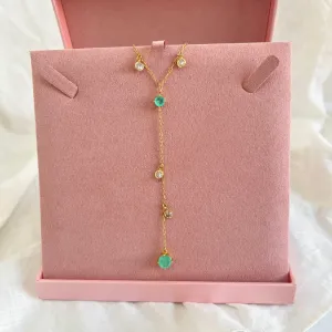 COLAR GRAVATINHA COM PEDRA FUSION