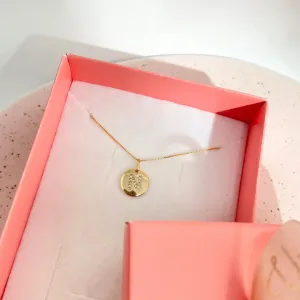 COLAR MINI MEDALHA DE LETRA - N