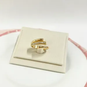 ANEL AJUSTÁVEL CRAVEJADO MICRO ZIRCONIAS