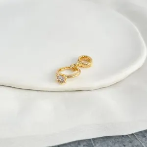 BERLOQUE ANEL SOLITÁRIO COM ZIRCONIA
