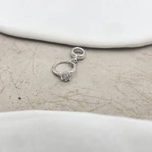 BERLOQUE ANEL SOLITÁRIO COM ZIRCONIA