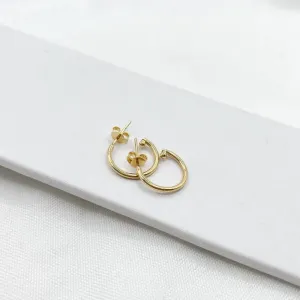 BRINCO ARGOLA COM BOLA NA PONTA 1,5CM