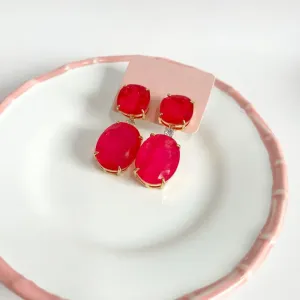 BRINCO MAX OVAL - TURMALINA ROSA