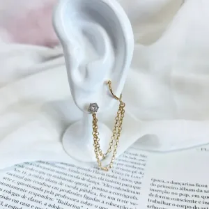 BRINCO PONTO DE LUZ  COM COLAR CORAÇÕES E PIERCING