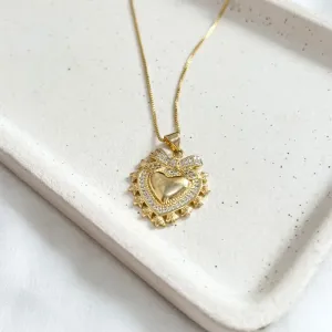 COLAR CORAÇÃO COM LAÇO - INSPIRAÇÃO DOLCE & GABBANA