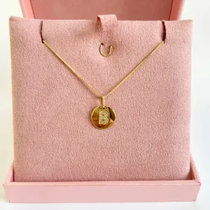 COLAR MINI MEDALHA DE LETRA - B