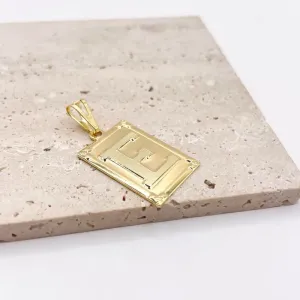 PINGENTE MEDALHA COM ACABAMENTO DE PARAFUSO - E