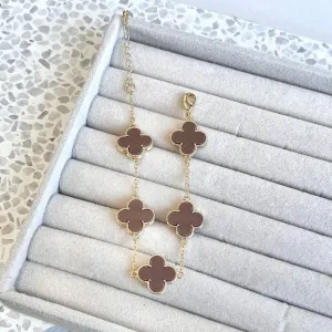 PULSEIRA 5 TREVOS CAPPUCINO - MARRON