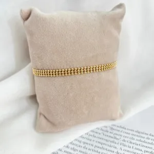 PULSEIRA MALHA MINI BOLINHAS