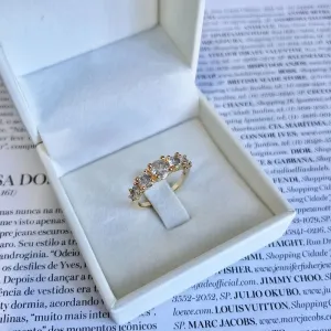ANEL 7 PEDRAS DE ZIRCONIA