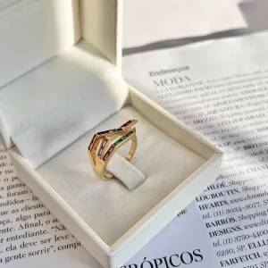 ANEL BAGUETES COLORIDAS