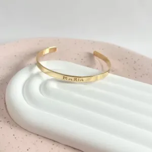 BRACELETE PERSONALIZADO COM CORTE A LASER - MARIA