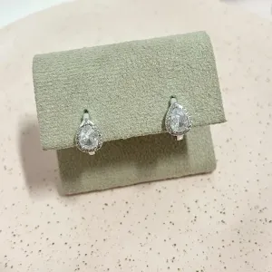 BRINCO ARGOLA ARTICULADA GOTA DE ZIRCONIA