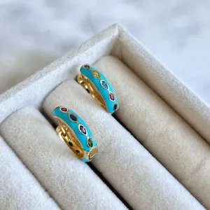 BRINCO ARGOLA RESINADA LUXO