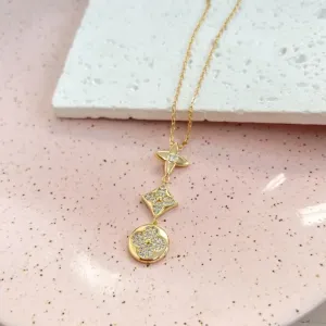 COLAR GRAVATINHA INSPIRAÇÃO LOUIS VUITTON