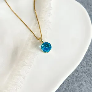 COLAR PONTO DE LUZ AZUL CLARO