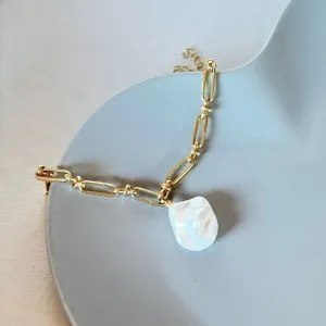 PULSEIRA ELOS AMARRADOS E PÉROLA SHELL
