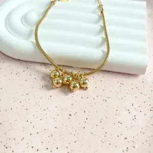 PULSEIRA RABO DE RATO COM 5 BOLAS