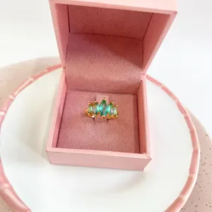 ANEL 5 NAVETES TURMALINA