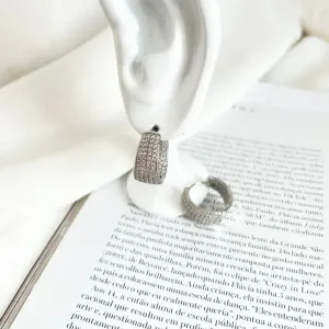 BRINCO ARGOLA ARTICULADA MICRO ZIRCONIA DENTRO E FORA