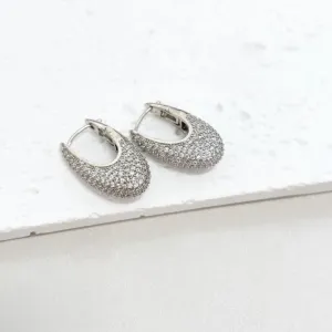 BRINCO ARGOLA MICRO ZIRCONIA LONGO