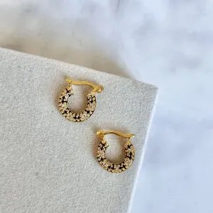 BRINCO ARGOLA ZIRCONIA DE ENCAIXE COM ZIRCONIA NEGRA