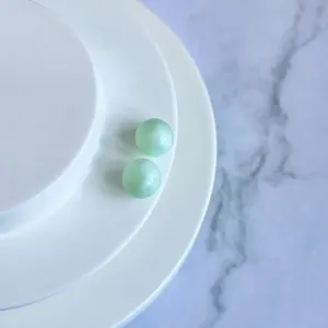 BRINCO BOLA CANDY COLOR VERDE 8MM