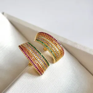 BRINCO EAR HOOK COLORIDO