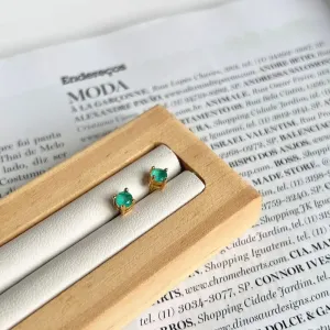 BRINCO PONTO DE LUZ TURMALINA LEITOSA 4MM