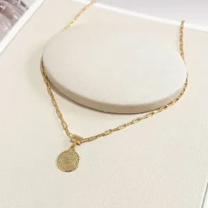COLAR CARTIER COM MEDALHA DO PAI NOSSO 1,1CM - 50CM