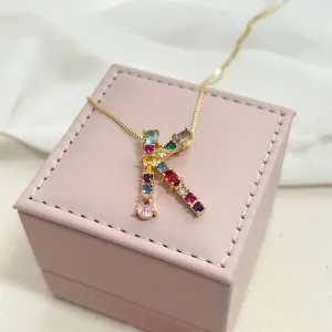 COLAR LETRAS COLORIDAS - K