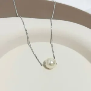 COLAR VENEZIANA COM 1 PÉROLA 10MM
