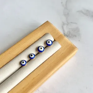 DUPLA BRINCOS DE OLHOS GREGO AZUL