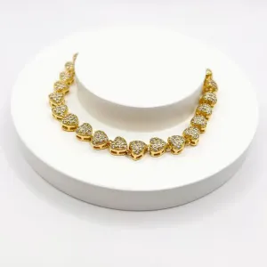 PULSEIRA CORAÇÕES CRAVEJADOS