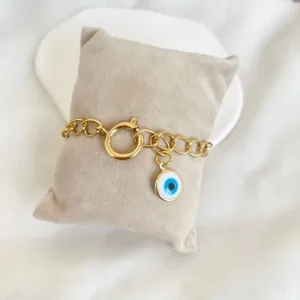 PULSEIRA ELOS COM OLHO GREGO