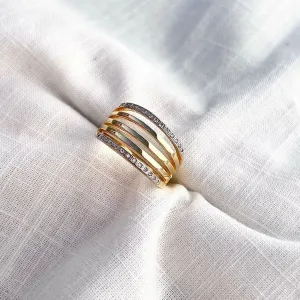 ANEL 5 FIOS COM 2 DE MICRO ZIRCONIAS