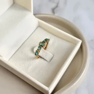 ANEL 5 PEDRAS TURMALINA