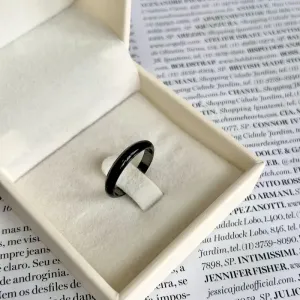 ANEL ESMALTADO PRETO