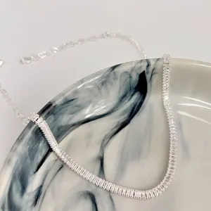 COLAR CHOKER RIVIERA BAGUETES 4MM 40CM