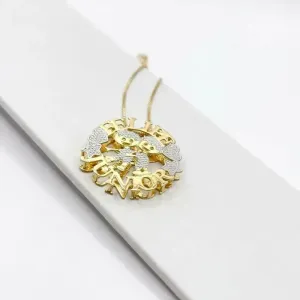 COLAR MANDALA DUPLA PERSONALIZADA 3CM